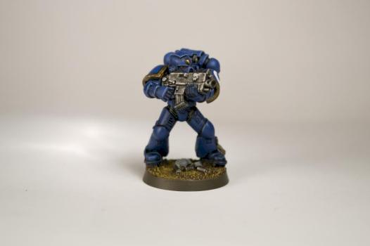 Ultramarine Space Marine by PsyCrow