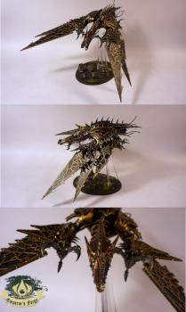Chaos Marines Heldrake by RezoAmalio