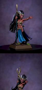 Dark Elf Sorceress by DragonForgeStudio