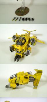 Imperial Fists Stormtalon Gunship by RezoAmalio