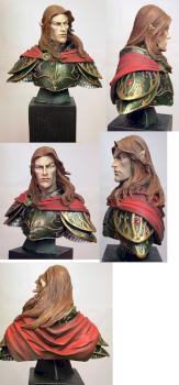Busto elfo Andrea saga warlord by escorpionzde