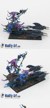Herald of Tzeentch on Burning Chariot by MadFlyArtStudio