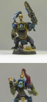 Ork 'ardboyz with Mardi Gras theme colors by txborntxproudks