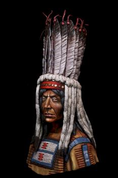 Blackfoot Warrior Bust by Dana JeanPaul