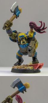 Ork 'ardboy with Choppa by txborntxproudks