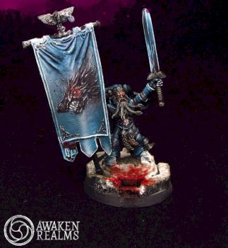 Space Wolves banner holder by Awaken Realms