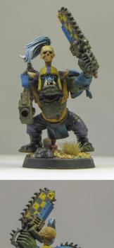 Ork 'ardboy with Chain Sword by txborntxproudks