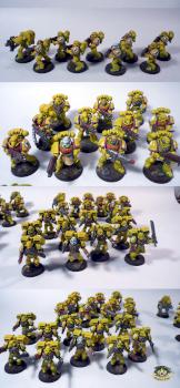 Space marine imperial fists by RezoAmalio