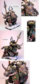 Mounted Chaos Champion ( converted ) by Knightwolf
