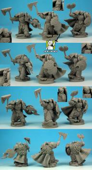 28mm / 30mm SF Celtic Warriors squad conversion / sculpture by Scibor