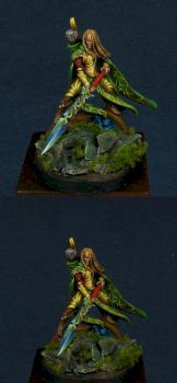 Wood Elf Lord with Great Weapon by yqh