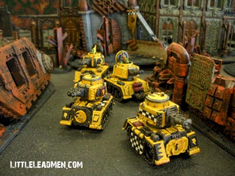 Bad Moons Skorcha Wartrakk Grot Tanks by Little Lead Men