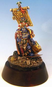 A better picture of my Ultramarine Captain by Kaine Larson