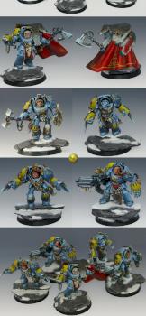 Space Wolf Wolf Guard Terminator Squad by nels0nmac