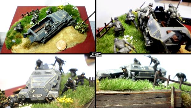 WW2 German Dismounting infantry by hardcoffe