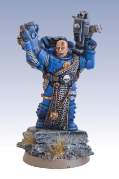 ULTRAMARINE SPACE MARINE VETERAN SERGEANT by Monkeypants