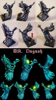 Tomb Banshee, Vampire Counts, LED light, fluorescent painting by Strigoi85
