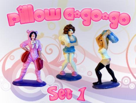 Pillow A-Go-Go Battle Babes by Delerium
