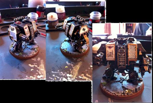 Black Templar venerable dreadnought by Pirate