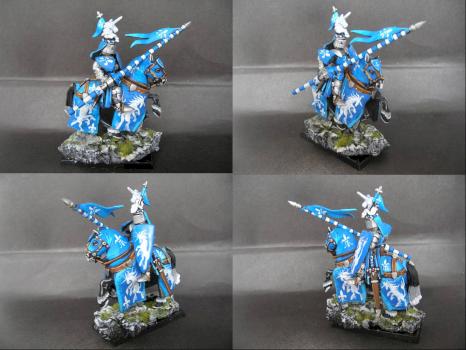 Warhammer Bretonnian Champion Knight of Unicorn by tinman755