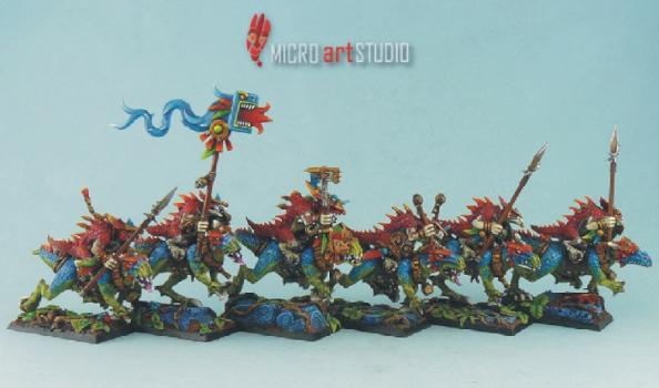 Lizardmen Saurus Cavalry by annarossa