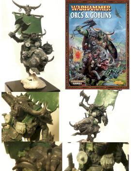 Orc warboss on war boar conversion based on the codex for golden demon 2012 by nightfox
