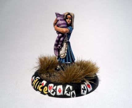 Alice with Cheshire cat by Anatoli