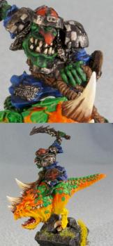 Night Goblin Big Boss on Giant Squig by muscari