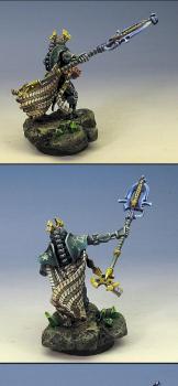 Necron Overlord on resin base by Wappellious