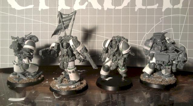 True Scale Space Marines Night Lords conversions  by Nazroth by Nazroth
