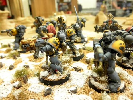 Space Wolves Grey Hunters by evolvingeye
