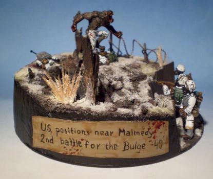 Werewolf attack diorama by Anatoli
