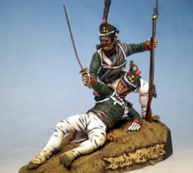 Russian Grenadiers at Borodino vignette by Anatoli