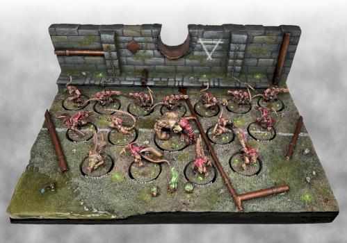 Skaven diorama for Blood Bowl by Pixmen