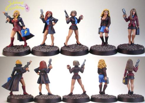 Copplestone Future Wars Corporate Babes with Guns by Jubilee