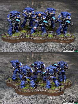 Primaris Space Marine Hellblaster Squad by castlebrush