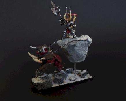 Chaos warrior chariot by CommissionFantasyPainter
