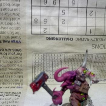 Warhammer conquest poxwalker with experimental gore technique by Plague-pit-painting