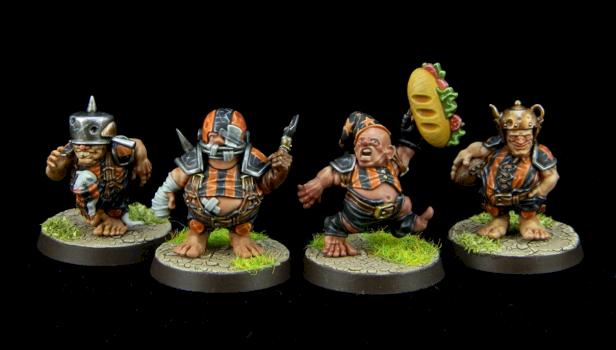 Halfling Bloodbowl/Blitzbowl team by falchieyan