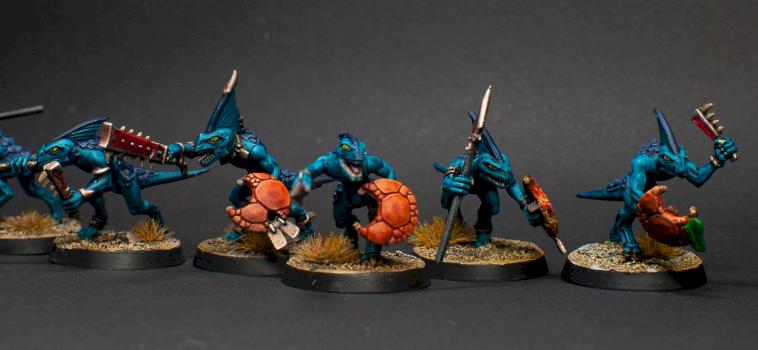 age of sigmar seraphon skinks by FatherDagon
