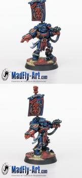 Crimson Fists Chapter Master Pedro Kantor by MadFlyArtStudio