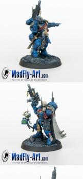 Primaris Captain in Phobos Armour by MadFlyArtStudio