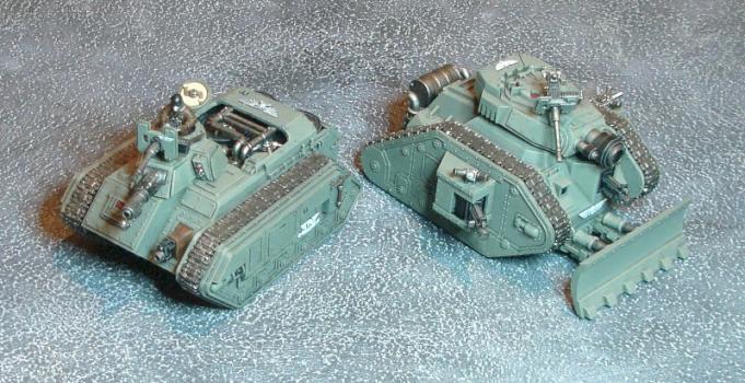 Imperial Guard - Demolisher and Hellhound by jonskichov