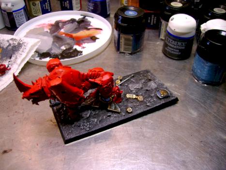 Chaos Daemons - Herald of Khorne on chariot by Qcbob