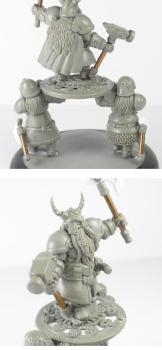 Dwarf King on shield by Lafeenoirecreations
