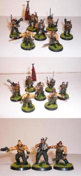 Catachan Command Squad by Marins