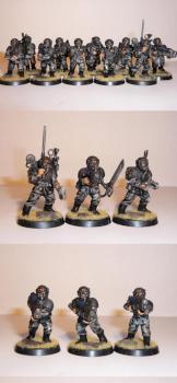 Imperial Guard Veteran Squad by Marins