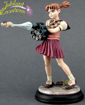 Ginfritter Anime Schoolgirl with Ham Hammer 3000 by Jubilee