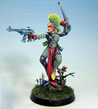 Harlequin with Harlequins' Kiss by Bren