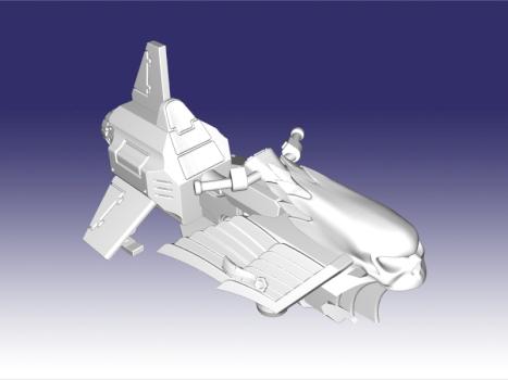 W.I.P. - Light jetbike class Vicarius by PikazooCZ